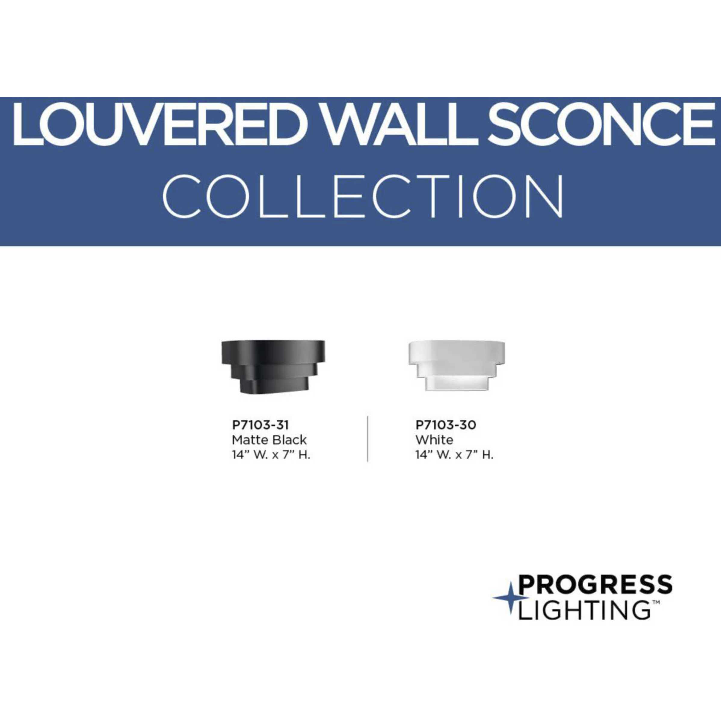 Louvered 1 Light 14 inch White Wall Sconce Wall Light